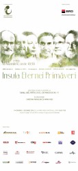 Afiș expoziție Insula Eternei Primăveri la Turnul BRD
