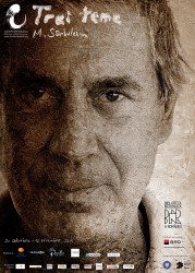 Afiș expoziție personală Mihai Sârbulescu Trei Teme